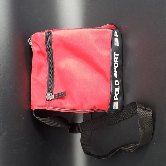 Vintage Polo Sport Saddle Crossbody Bag - Picture 1 of 16